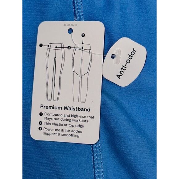 Xersion 3X Leggings Pants EverUltra Blue High Rise Fitted 7/8 Ankle Gym Workout - Picture 4 of 7